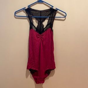 NWT Black/Pink Honeydew Bodysuit